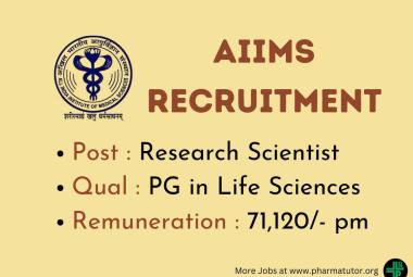 Advertisement for PG in Life Sciences at All-India Institute of Medical Sciences