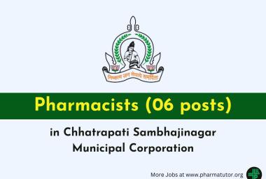 Advertisement for Pharmacists in Municipal Corporation