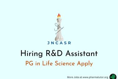 Applications are invited for R&D Assistant at JNCASR