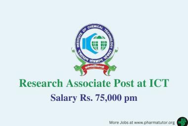 Applications are invited for Research Associate at ICT