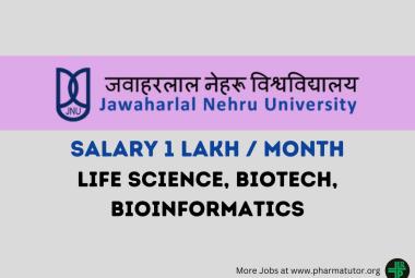 Jawaharlal Nehru University Hiring Research Scientist