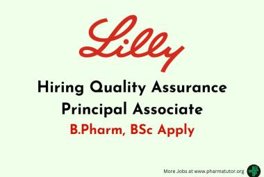 Lilly Hiring Quality Assurance Principal Associate