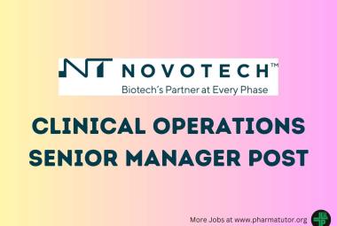 Novotech looking for Clinical Operations Senior Manager