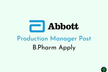 Abbott looking for Production Manager
