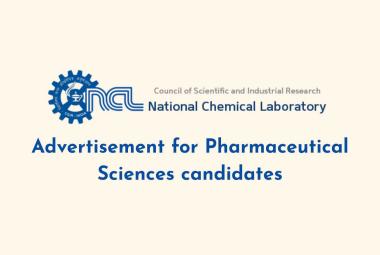 Advertisement for Pharmaceutical Sciences candidates at NCL