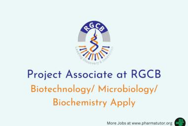 Applications are invited for Project Associate at RGCB