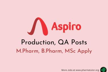Interview for M.Pharm, B.Pharm, MSc in Production, QA at Aspiro Pharma