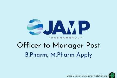 JAMP group  looking for Officer to Manager