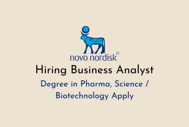 Novo Nordisk Hiring Business Analyst