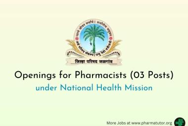 Openings for Pharmacists under National Health Mission