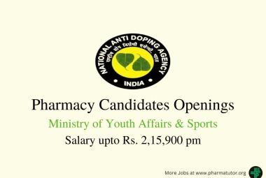 Openings for Pharmacy Candidates at NADA