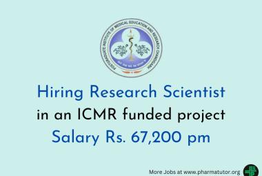 PGIMER Hiring Research Scientist