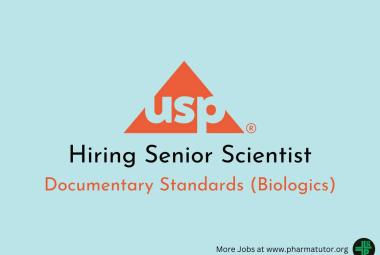 U.S. Pharmacopeial Convention Hiring Senior Scientist
