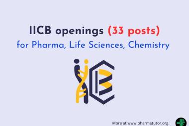 Walk in Interview at CSIR-IICB for Pharma, Life Sciences, Chemistry candidates