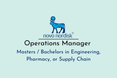 Work as Operations Manager at Novo Nordisk