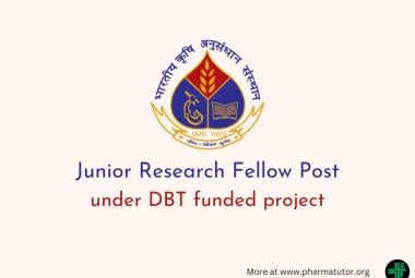 Applications are invited for Junior Research Fellow at IARI