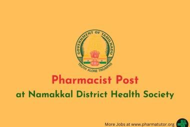 Applications are invited for Pharmacist at Namakkal District Health Society