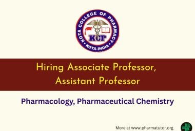 Hiring Associate Professor, Assistant Professor at Kota College of Pharmacy