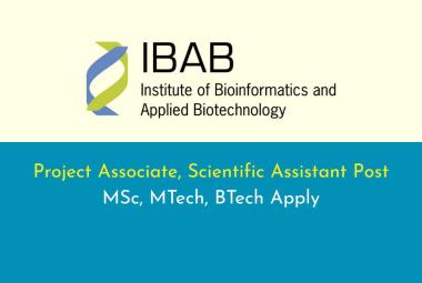 IBAB looking for Project Associate, Scientific Assistant