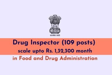 Openings for Drug Inspector in Food and Drug Administration