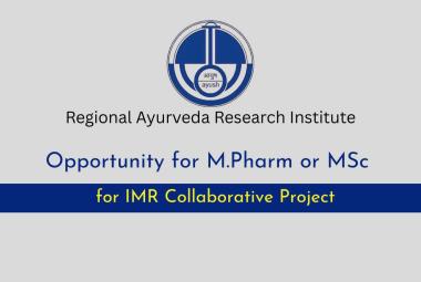 Opportunity for M.Pharm or MSc for IMR Collaborative Project at RARI