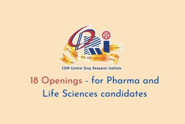 Opportunity for Pharma and Life Sciences candidates to Join CDRI