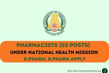 Work for Pharmacists under National Health Mission