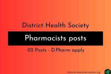 Applications are invited for Pharmacist in District Health Society Cuddalore