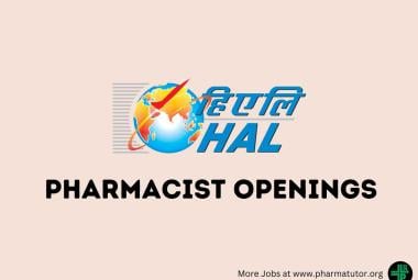 Applications are invited for Pharmacist in Hindustan Aeronautics Limited