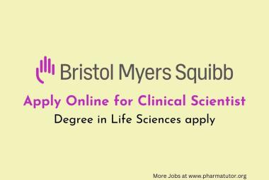 Apply Online for Clinical Scientist at Bristol Myers Squibb