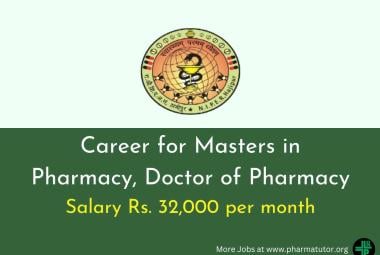 Career for Masters in Pharmacy, Doctor of Pharmacy at NIPER