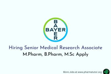 Hiring Senior Medical Research Associate at Bayer