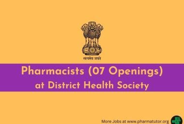 Openings for Pharmacists at District Health Society