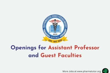 Openings for Assistant Professor and Guest Faculties at DPSRU