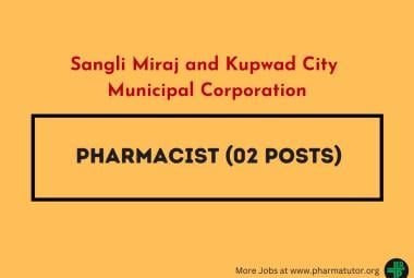 Applications are invited for Pharmacist in Municipal Corporation