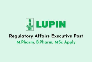 Lupin looking for Regulatory Affairs Executive