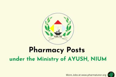 Openings for Pharmacy Posts under the Ministry of AYUSH