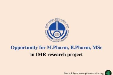 Opportunity for M.Pharm, B.Pharm, MSc in IMR research project at CARI