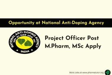 Opportunity for M.Pharm, MSc as Project Officer at National Anti-Doping Agency
