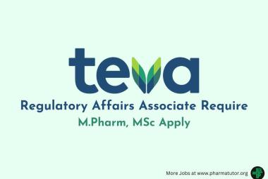 Regulatory Affairs Associate Require at Teva