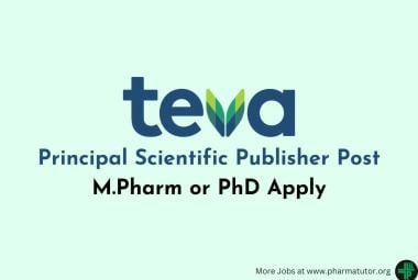 Teva looking for Principal Scientific Publisher