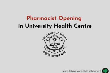 Applications are invited for Pharmacist in University Health Centre