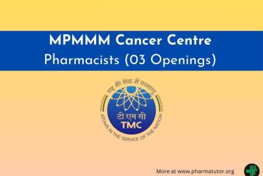 MPMMM Cancer Centre - Openings for Pharmacists