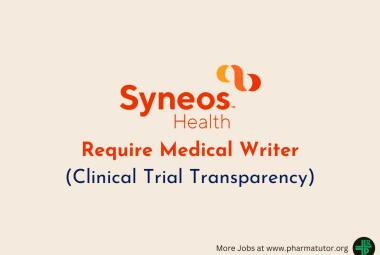 Syneos Health require Medical Writer