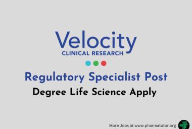 Velocity Clinical Research looking for Regulatory Specialist