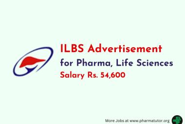 Advertisement for Pharma, Life Sciences candidates at ILBS