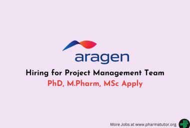 Aragen Hiring for Project Management Team