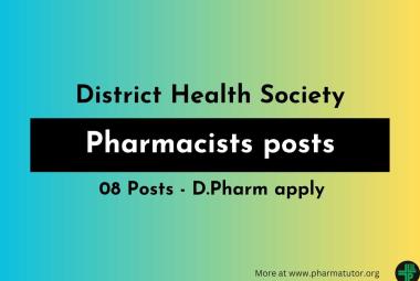 District Health Society invites for post of Pharmacist