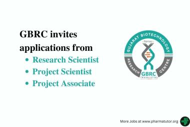 GBRC invites applications from Project Scientist, Project Associate, Research Scientist