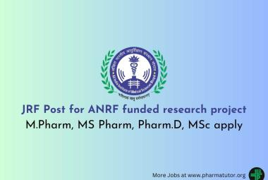 Opportunity for M.Pharm, MS Pharm, Pharm.D, MSc as JRF at AIIMS